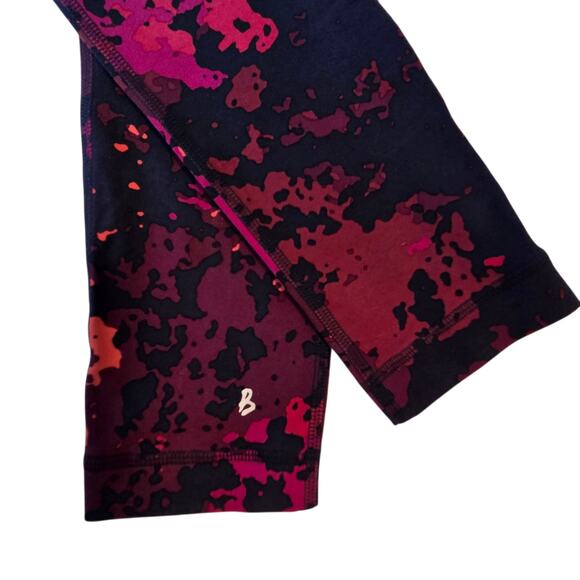 Boden Crossover Waist Leggings sz 8 Patterned Cropped Activewear - Picture 5 of 9